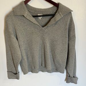 A New Day Women's V-Neck Sweater in Gray